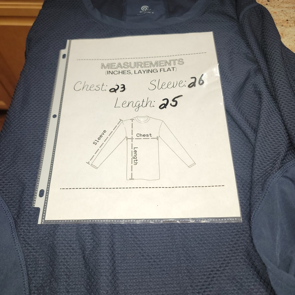 Champion Women's Navy Blue Long Sleeve Athletic Top Mesh Panels XL Athleticware - Picture 8 of 10